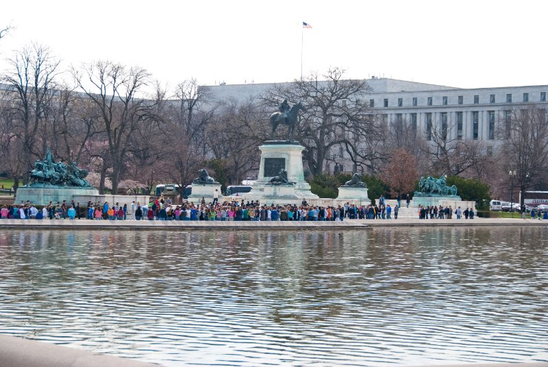 WashDC032709-4279.jpg - Capitol Reflecting Pool, Ulysses S. Grant Memorial (background)