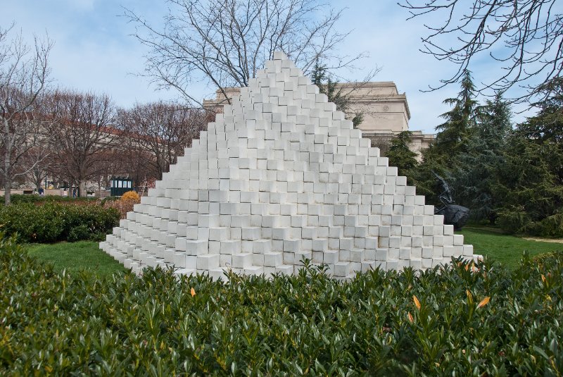 WashDC032709-4304.jpg - Four-Sided Pyramid, by Sol Lewitt, 1997