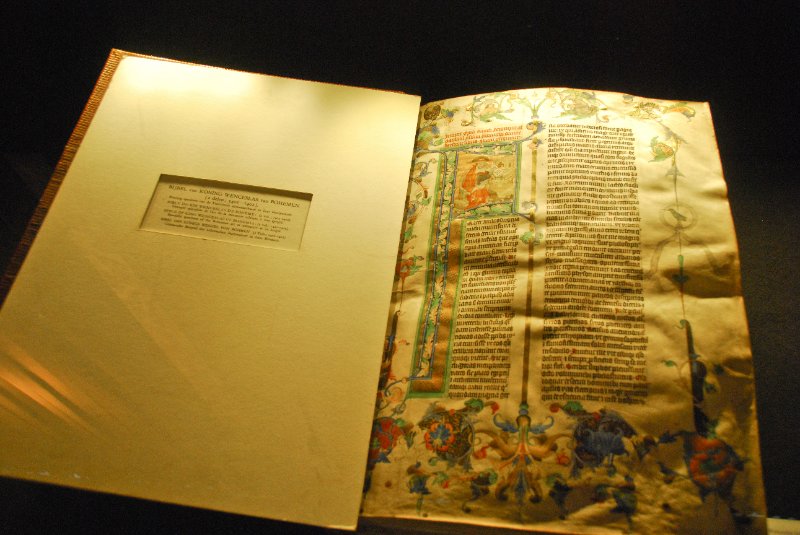 Antwerp021610-1493.jpg - Bible of King Wenceslas of Bohemia: (2 vol.; 1401-1402). Beautiful specimen of the Bohemian art of miniature at its height.