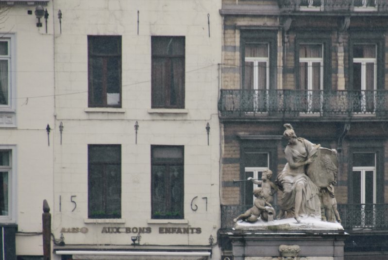 Brussels021410-1116.jpg - Statue of Minerva, 1751 in Place du Grand Sablon