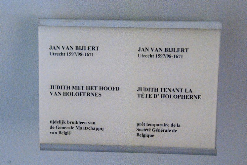 Brussels021410-1027.jpg - Jan van Bijlert (Utrecht 1597/98-1671), Judith Tenant La Tete D'Holophere