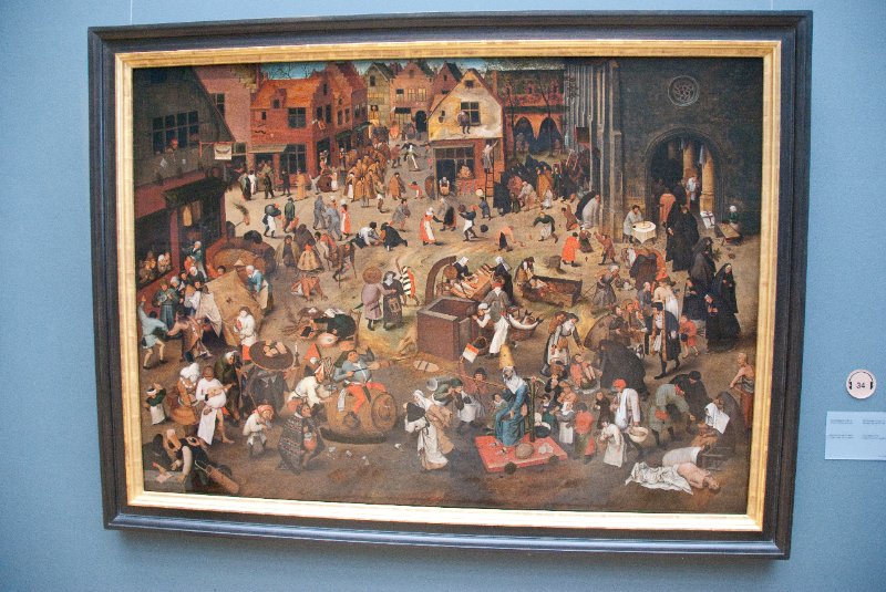 Brussels021410-1053.jpg - Pieter Brueghel II Bruxelles 1564-Anvers 1638, Le Combat de Carnaval et Careme
