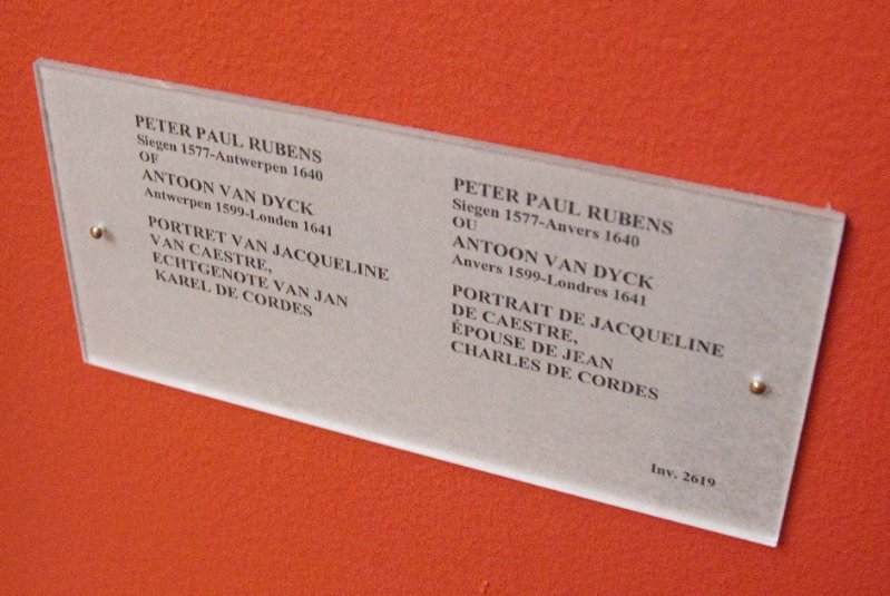 Brussels021410-1065.jpg - Peter Paul Rubens Siegen 1577-Anvers 1640 ou Antoon van Dyck, Anvers 1599-Ondres 1641, Portrait de Jacquelin de Caestre, Epouse de Jean Charles de Cordes