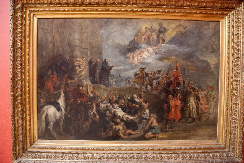 Brussels021410-1071.jpg - Eugene Delacroix Charenton-Saint-Maurice 1798- Paris 1863, Les Miracles de Saint Benoit (D'apres Peter Paul Rubens)