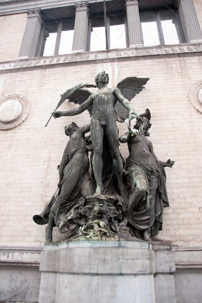 Brussels021410-1109.jpg - The Triumph of Art, Paul De Vigne, sculptor, 1885.
