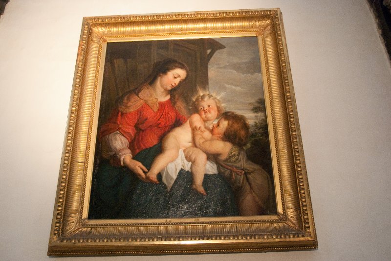 Brussels021310-0887.jpg - La Vierge avec Jesus et Jean-Baptiste toile attribuee a Erasme Quelin (Anvers 1607-1678)