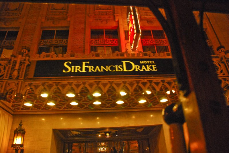 SanFrancisco030910-1782.jpg - Sir Francis Drake Hotel on Powell near Sutter St, Powell and Market Cable Car Ride