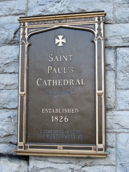 Syracuse012610-0082.jpg - St. Paul's Episcopal Cathedral. Established 1826.  Cathedral House, 310 Montgomery St.