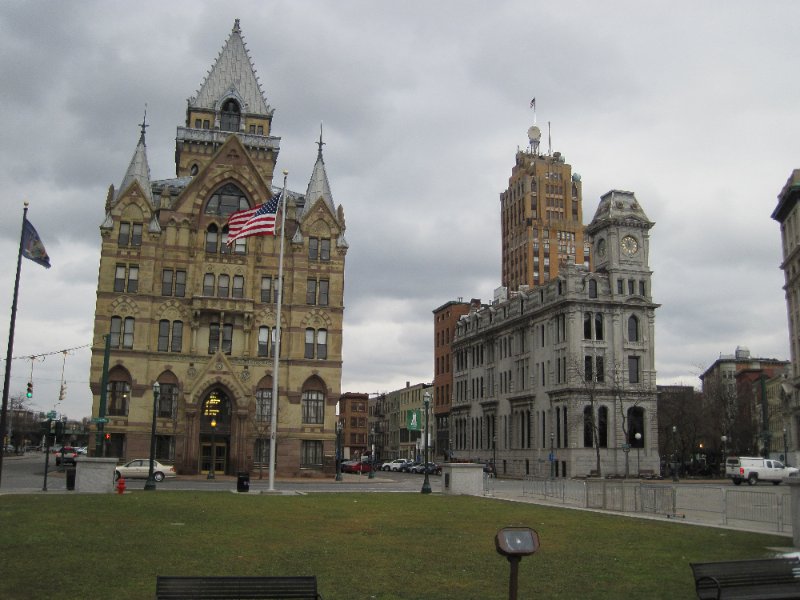 Syracuse012610-0174.jpg - Syracuse Savings Bank (left), The Gridley Building (right) viewed from Clinton Square