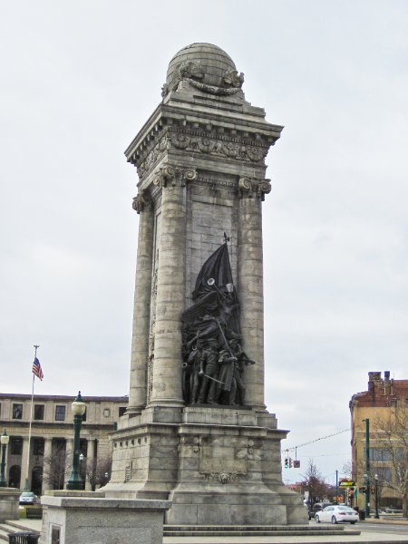 Syracuse012610-2-3.jpg - Soldiers and Sailors Civil War Monument.  Clinton Exchage (left background).