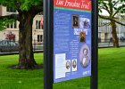 Freedom Trail  Freedom Trail signed Viewed from Fayette Firefighters Memorial Park. Downtown Syracuse walk : 2017, Downtown walk, Fayette Park, NY, New York, Syracuse, Wedding, Şeyda and Dan