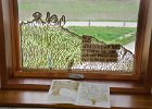1926 After 80 Years  Curtis Prairie Windows. At the Arboretum Visitor Center. Stories in The Land, Liz's Art Exhibition at the University of Wisconsin-Madison Arboretum, April 2017 : 2017, Art Exhibition, Curtis Prairie, Liz, Liz Art Show, Madison, Prairie Restoration, Stories in The Land, UW-Madison, University of Wisconsin, University of Wisconsin-Madison Arboretum, Visitor Center, Wisconsin