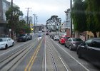 SanFrancisco082817-1667  Heading North on the Powell/Maison/Taylor Cable Car Route to Fisherman's Wharf. San Francisco Cable Car loop : 2017, Cable Car Loop, Powell/Maison/Taylor Cable Car Route, San Francisco