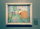 CathieBDayJuly2018--9  "The Bedroom" painting by Vincent van Gogh, 1889. Cathie's Birthday afternoon at the Art Institute of Chicago : 2018, Art Institute of Chicago, Cathie Birthday, Chicago