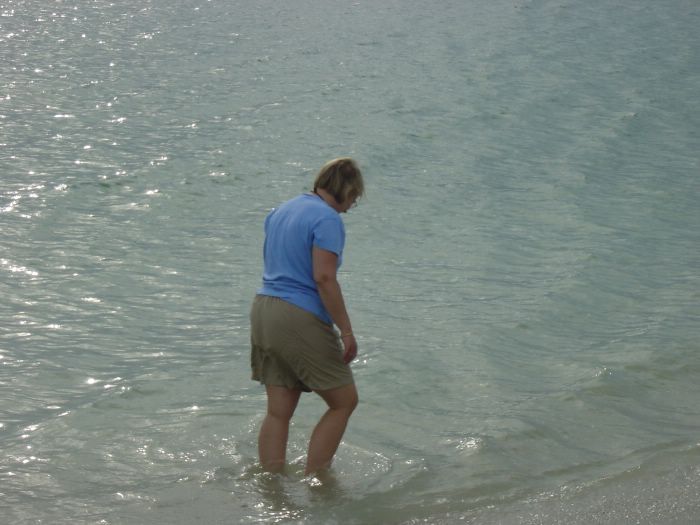 Mum on Beach