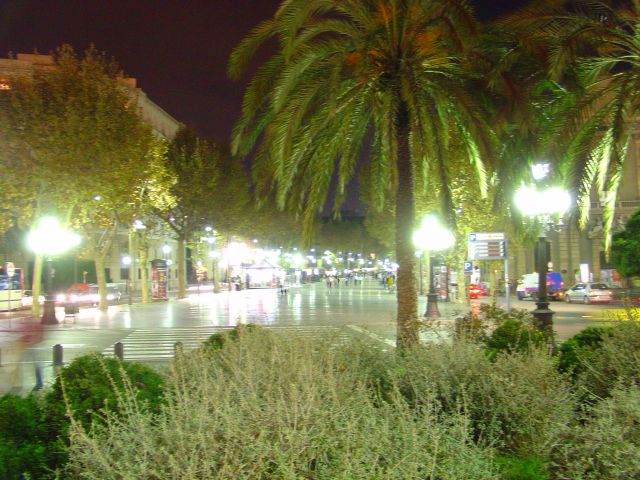 La Rambla from Columbus Monument