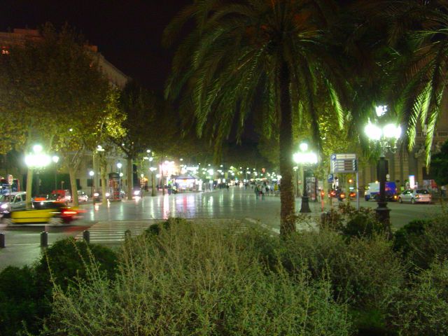 La Rambla from Columbus Monument