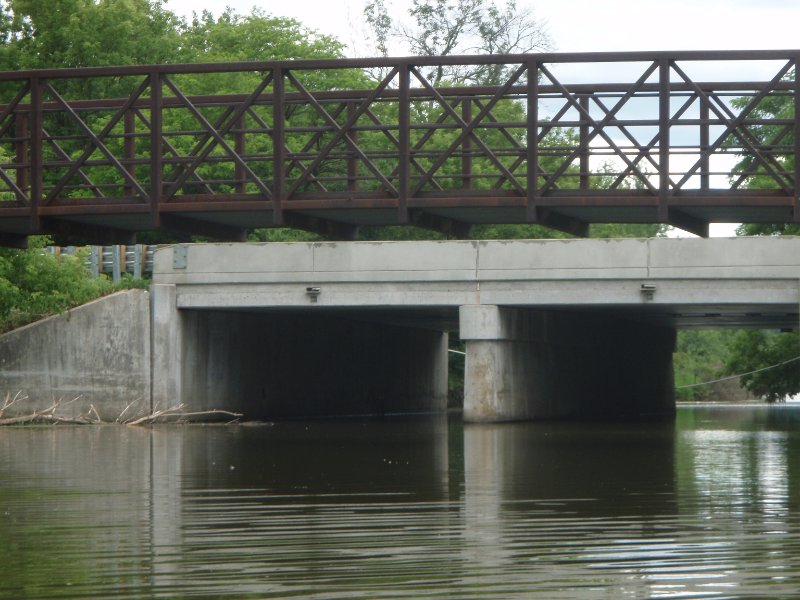 BusseWoodsKayak071809-7180033.jpg - Dam and Bike Trail bridge