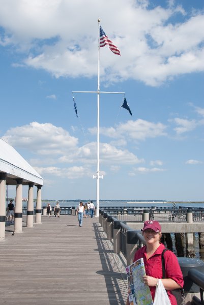 Charleston100309-9660.jpg - Charleston Waterfront Park Flag Mast