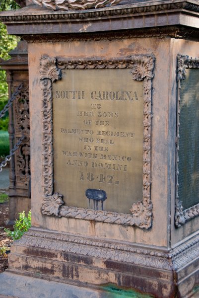 ColumbiaSC061209-7478.jpg - "South Carolina to Her Sons of the Palmetto Regiment who fell in the war with Mexico, 1847" - Mexican-American War Veterans Memorial