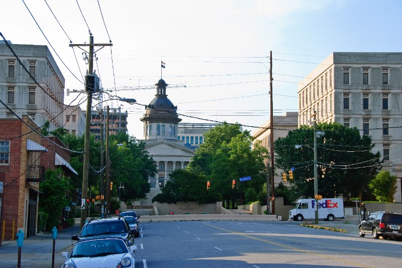 ColumbiaSC061209-7501.jpg - South Carolina State House, looking North on Main Street