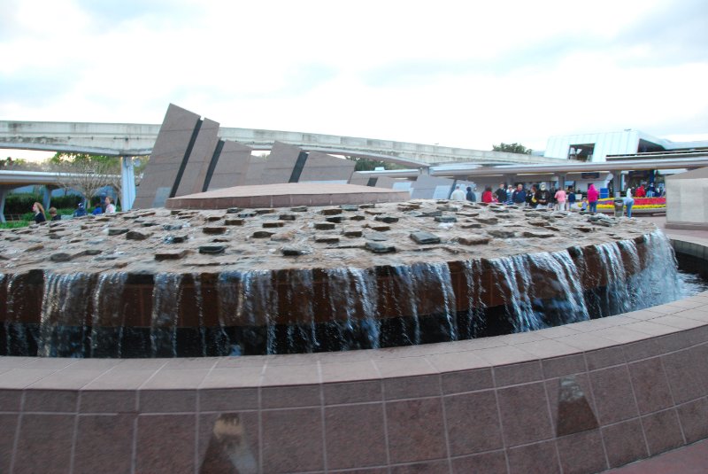 DisneyWorld022709-3325.jpg - Disney Hand Fountain, Epcot