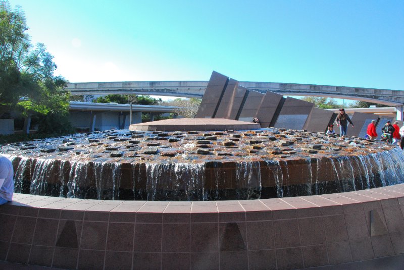 DisneyWorld022709-3705.jpg - Disney Hand Fountain, Epcot