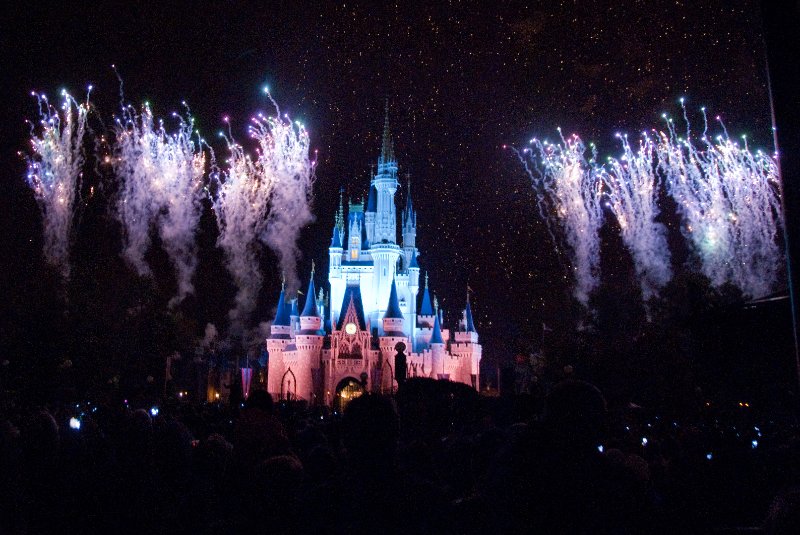 DisneyWorld022709-3472.jpg - Magic Kingdom - "WISHES" Fireworks Show