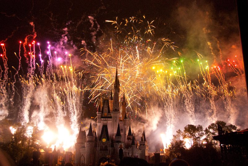 DisneyWorld022709-3477.jpg - Magic Kingdom - "WISHES" Fireworks Show
