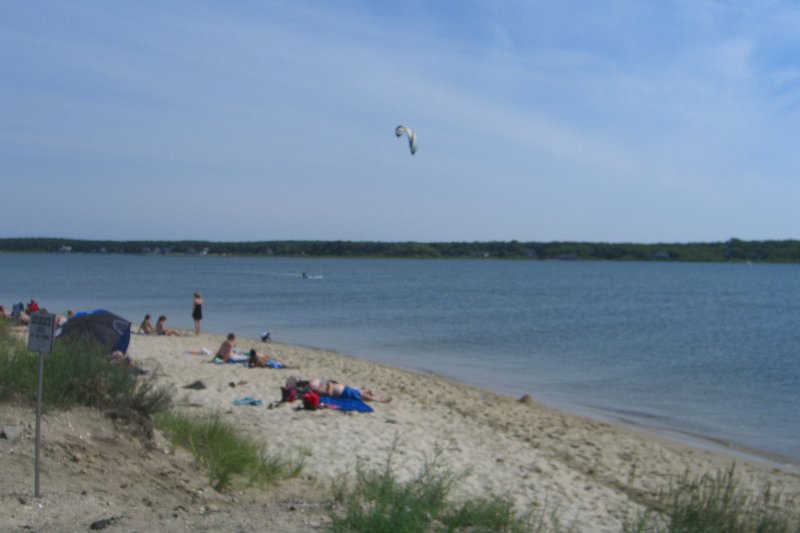 CIMG1729.jpg - Bike ride South on Beach Road. Beach on Sengekontacket Pond.