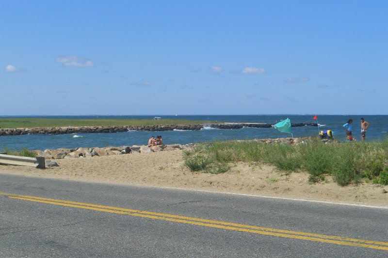 CIMG1731.jpg - Bike ride South on Beach Road. Bridge between Nantucket Sound /  Sengekontacket Pond