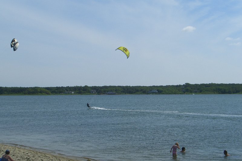 CIMG1733.jpg - Bike ride South on Beach Road. Wind surfing on Sengekontacket Pond.