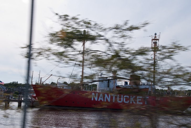 DSC_7831.jpg - Nantucket. Driving South West on Beach Road, at South point of Vineyard Haven Harbour