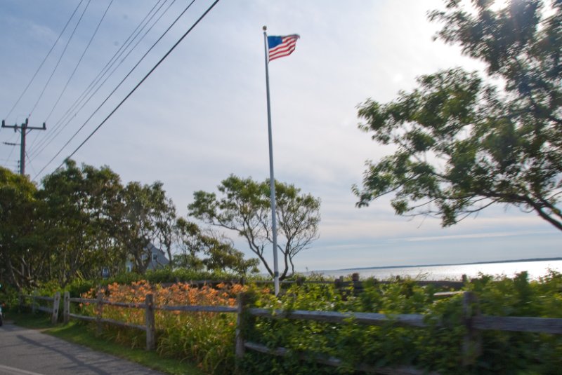 DSC_7878.jpg - Just West of West Chop point. Driving South West on Main St, Vineyard Haven.