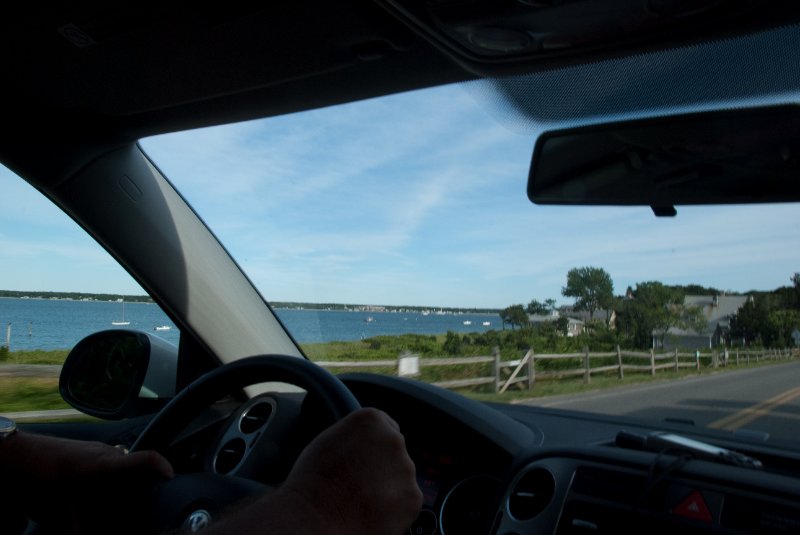 DSC_7880.jpg - Vineyard Haven Harbor.  Driving South on Main St Vineyard Haven