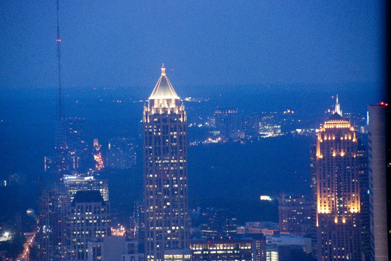 Atlanta082509-8962.jpg - Weat Peachtree Street, looking North NW at Bank of America Plaza.