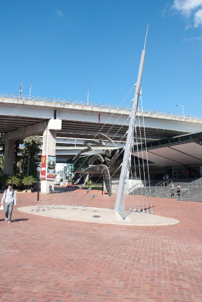 Sydney090209-9014.jpg - Sydney 2000 Olympics Sculpture in front of Sydney Convention Center, Darling Harbour