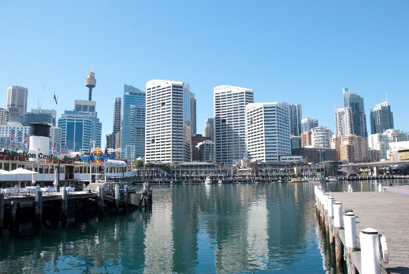 Sydney090209-9024.jpg - Sydney City Centre view from across Darling Harbour at Maritime Museum