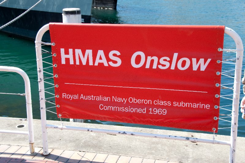 Sydney090209-9033.jpg - HMAS Onslow, Royal Australian Navy Oberon class submarine, Commissioned 1969.