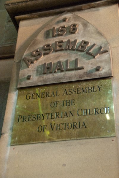 Melbourne090409-9359.jpg - The Assembly Hall.  General Assembly of the Presbyterian Church of Victoria