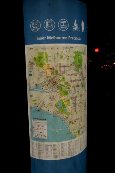 Melbourne090409-9387.jpg - Map at Corner of Collins and Swanston Streets