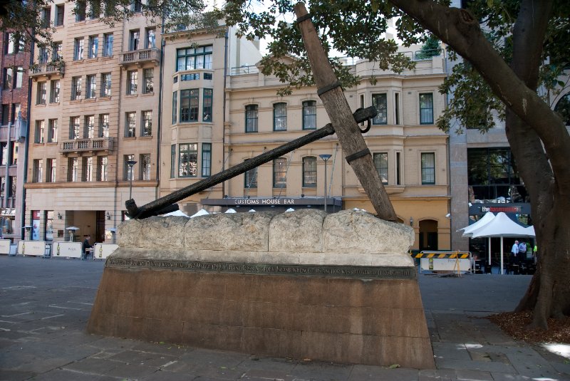 Sydney090209-9159.jpg - The HMS "Sirius" Anchor --  resurfaced from Point Ross Norfolk Island, Macquarie Place