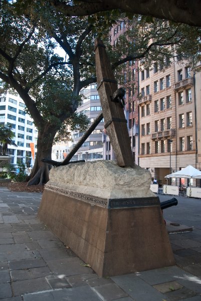 Sydney090209-9160.jpg - The HMS "Sirius" Anchor --  resurfaced from Point Ross Norfolk Island, Macquarie Place