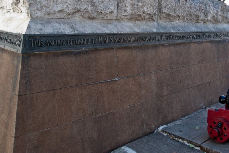 Sydney090209-9161.jpg - The HMS "Sirius" Anchor --  resurfaced from Point Ross Norfolk Island, Macquarie Place