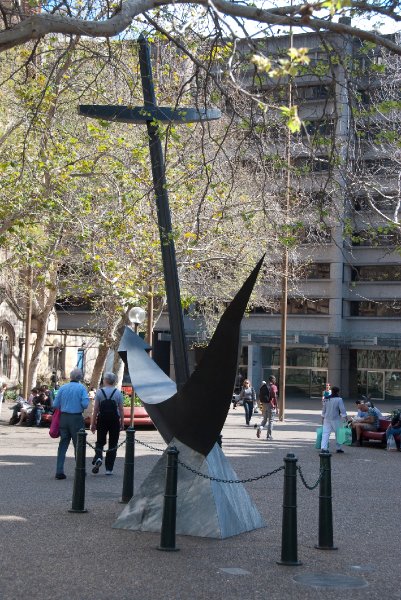 Sydney090209-9255.jpg - "To Sail To Stop" by Artist: Ingrid Orfali. Next to Sydney Town Hall