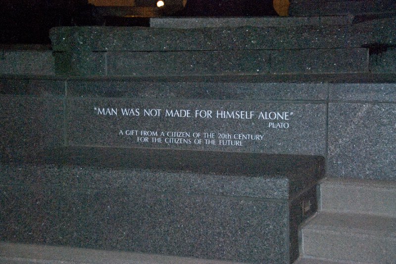 Seattle031509-4035.jpg - Garden of Remembrance, War Memorial infront of Seattle's Benaroya Hall on 2nd Ave