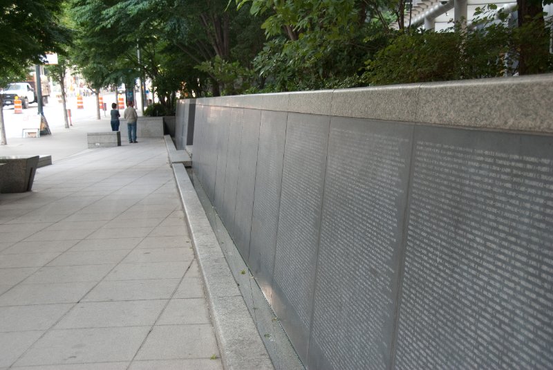 Seattle080309-8529.jpg - Garden of Remembrance at Benaroya Hall by Robert Murase. Washington State War Memorial.