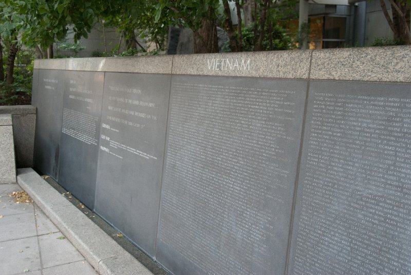 Seattle080309-8532.jpg - Garden of Remembrance at Benaroya Hall by Robert Murase. Washington State War Memorial.