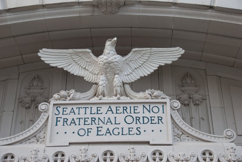 Seattle080309-8580.jpg - Eagles Temple Building. Seattle Aerie No 1.  Fraternal order of Eagles.