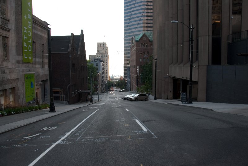 Seattle080309-8635.jpg - Looking South West down Marion Street at 5th Avenue toward Elliott Bay